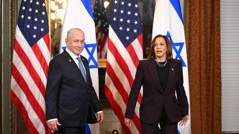 Kamala Harris vows not to ‘stay silent’ on Gaza situation after meeting with Benjamin Netanyahu