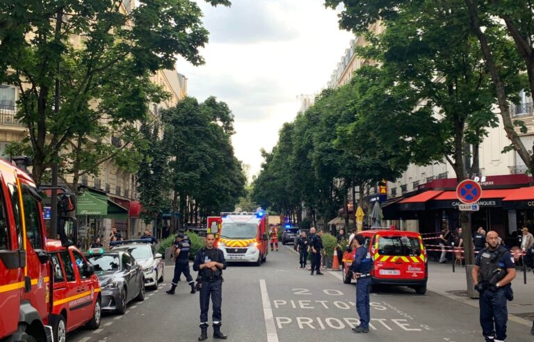 A motorist crashes into a café terrace in Paris