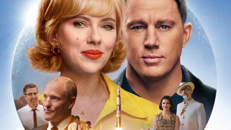 A romantic comedy starring Scarlett Johansson and Channing Tatum revisits the American adventure of the first step on the Moon