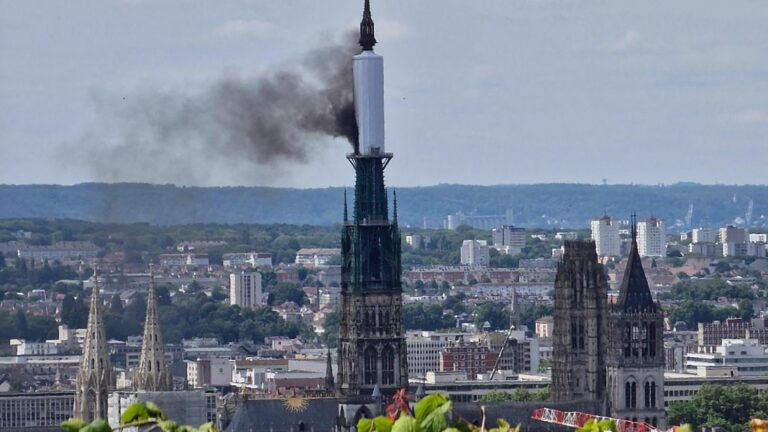 After the fire at Rouen Cathedral, the emotional reactions of Internet users