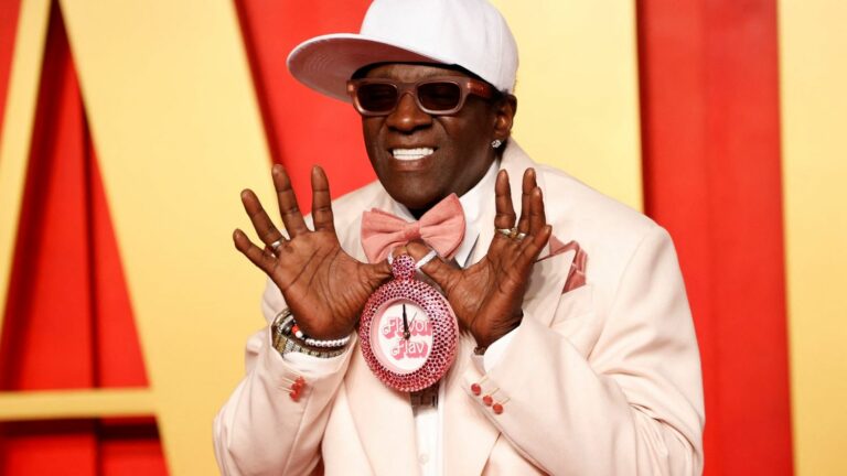 American rapper Flavor Flav takes to the water to support the US women’s water polo team