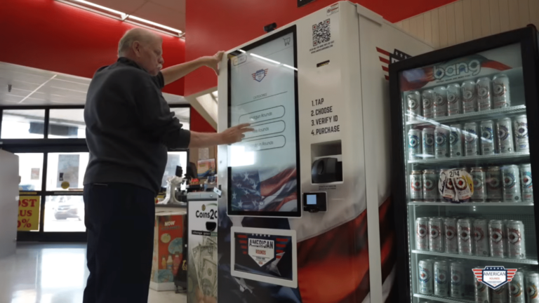 Ammunition vending machines installed in grocery stores