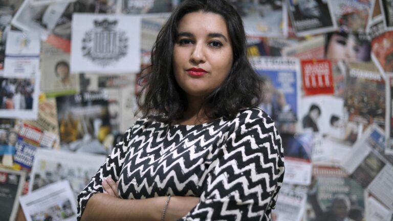 Arrêt sur images journalist Nassira El Moaddem announces that she is the subject of death threats on a far-right website