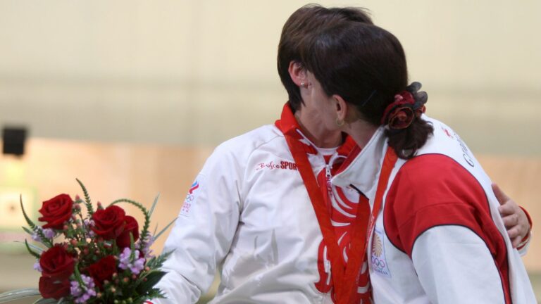 At the 2008 Olympics, the “kiss of peace” between a Russian athlete and her Georgian competitor