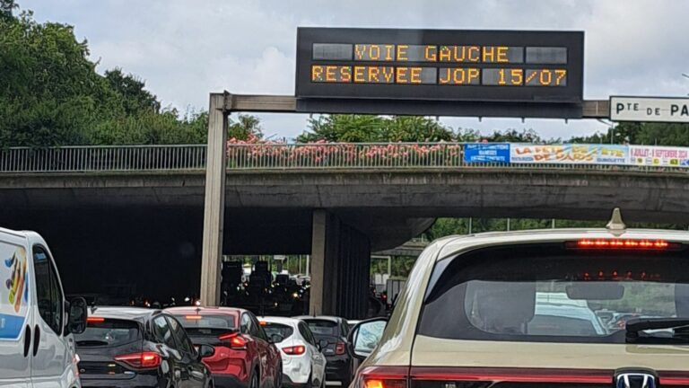 Black day on the roads of Île-de-France for the opening ceremony of the Olympic Games