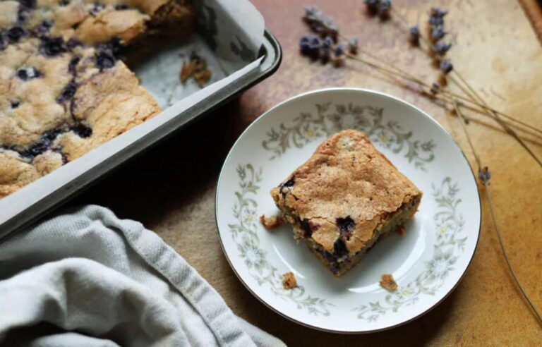 Blueberry, Lavender and Sumac Squares