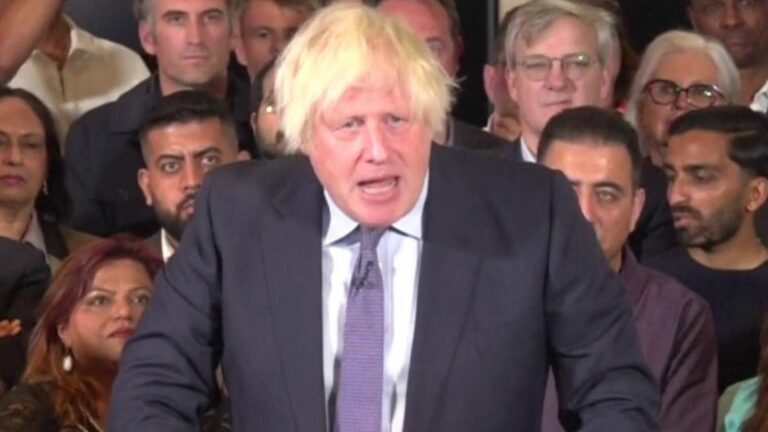 Boris Johnson reappears for the legislative elections in Great Britain