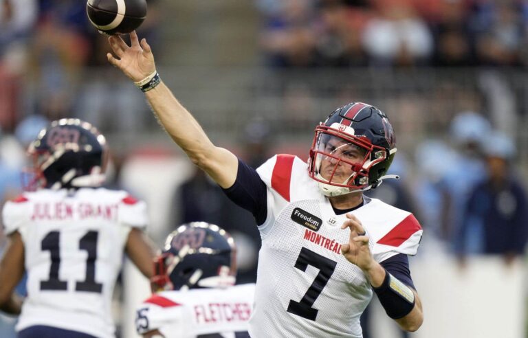 CFL: Montreal Alouettes quarterback Cody Fajardo placed on six-game injured list