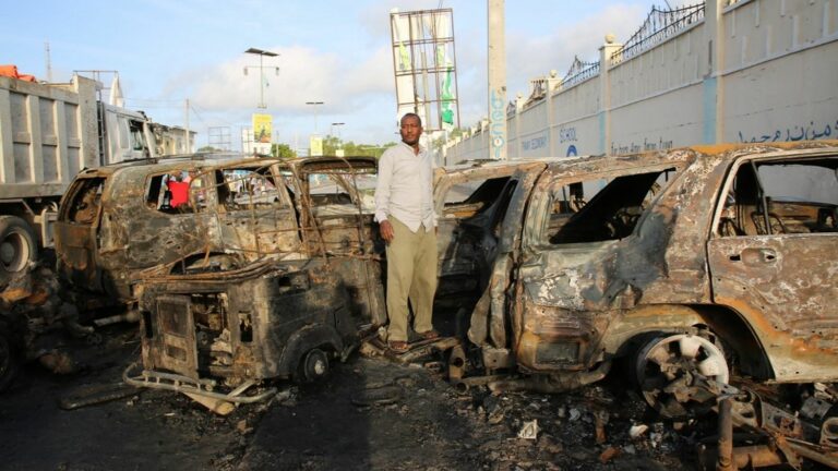 Car bomb attack on Mogadishu cafe kills at least nine