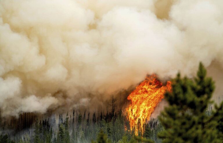 Extreme heat and thunderstorms fuel wildfires in British Columbia