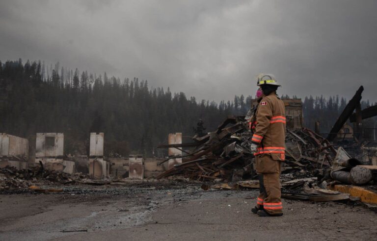 Firefighters have made progress against the flames in Jasper