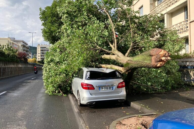 Images of the violent storm that hit part of Auvergne