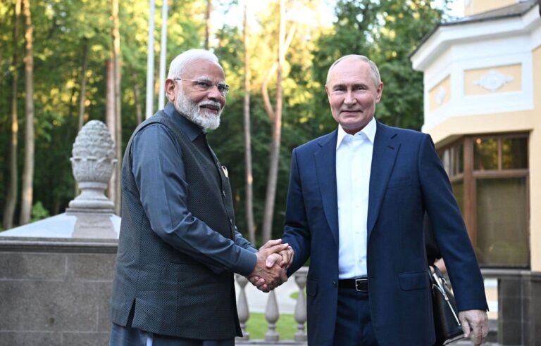 Indian Prime Minister Narendra Modi arrived in Moscow on Monday.