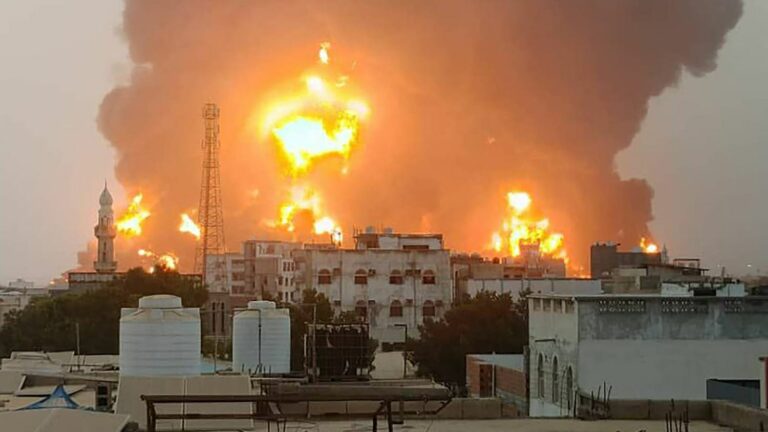 Israeli airstrikes hit Houthi rebel-held city of Hodeida