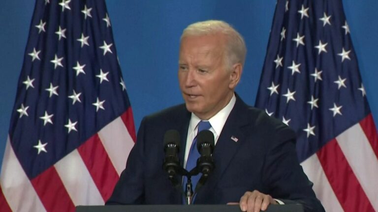 Joe Biden makes multiple slips of the tongue during a press conference