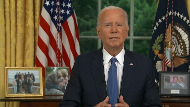 Joe Biden speaks for first time after withdrawal