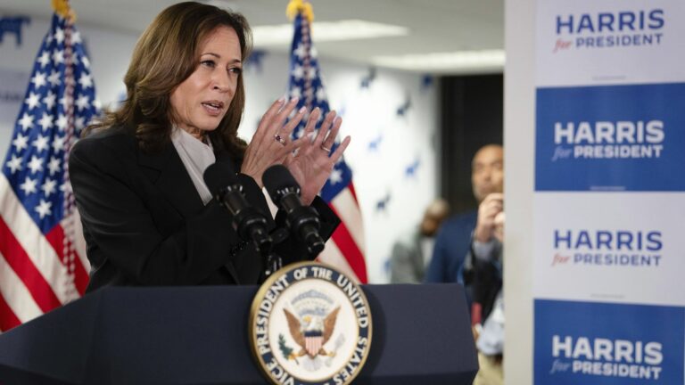 Now assured of being the Democratic Party’s nominee, Kamala Harris says she is determined to “defeat Donald Trump”