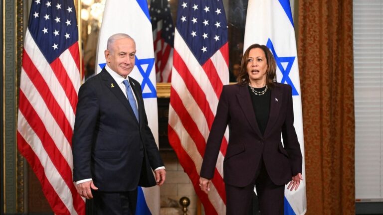 Kamala Harris vows not to ‘stay silent’ on Gaza situation after meeting with Benjamin Netanyahu