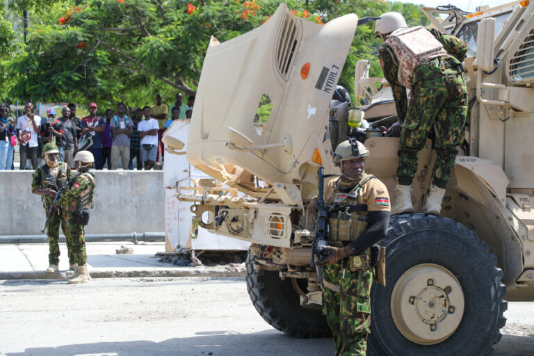 Kenyan forces still barely visible in Port-au-Prince