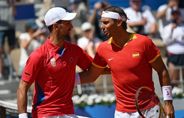 Novak Djokovic pushes Rafael Nadal towards the exit