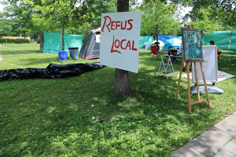 Parc des Faubourgs | A camp against the dismantling of homeless camps