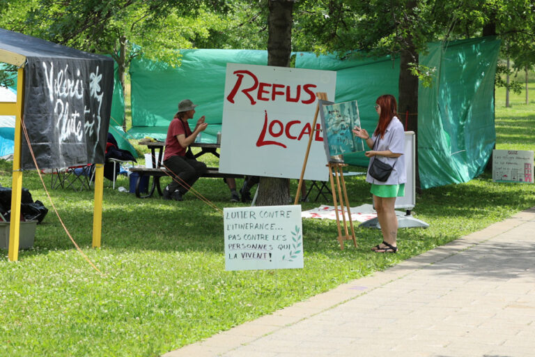 Parc des Faubourgs | The camp supporting homeless people has been dismantled