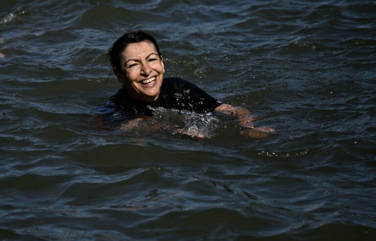 Paris Mayor Anne Hidalgo Swims in the Seine 9 Days Before the Olympic Games