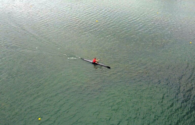 Pierre-Luc Poulin, a kayaker preparing for the Paris Olympics while working as a sailor