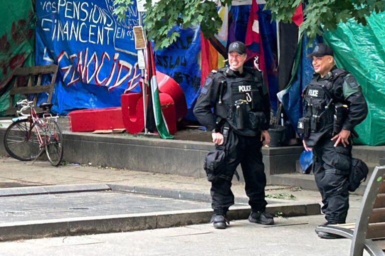 Pro-Palestinian camp in Victoria Square dismantled