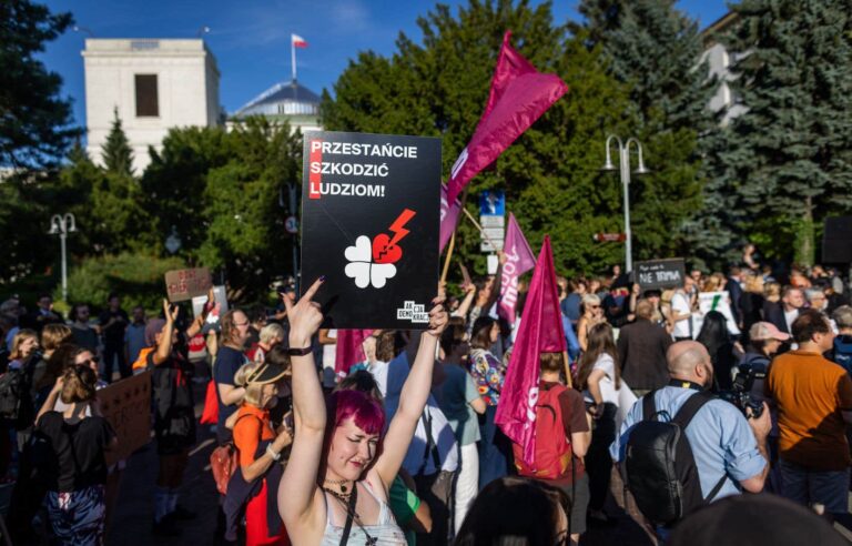 Protests across Poland for abortion rights