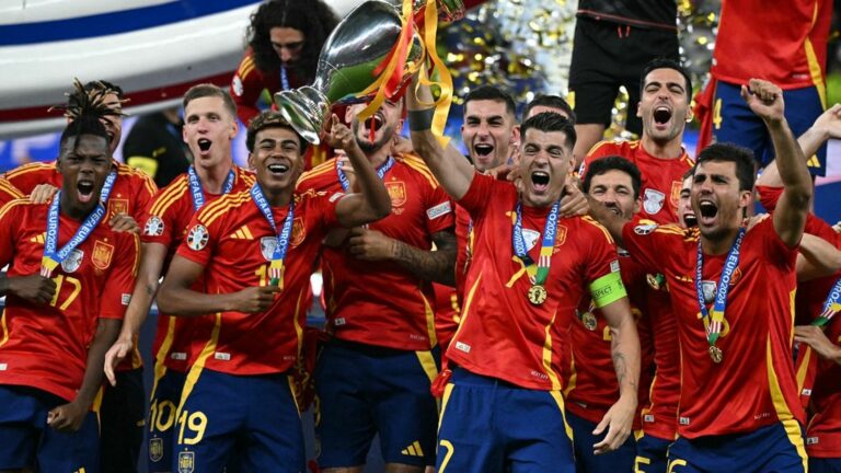 Spain crowned European champions for the fourth time thanks to late win over England