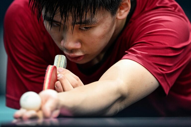 Table tennis | The high step of a first Olympic match