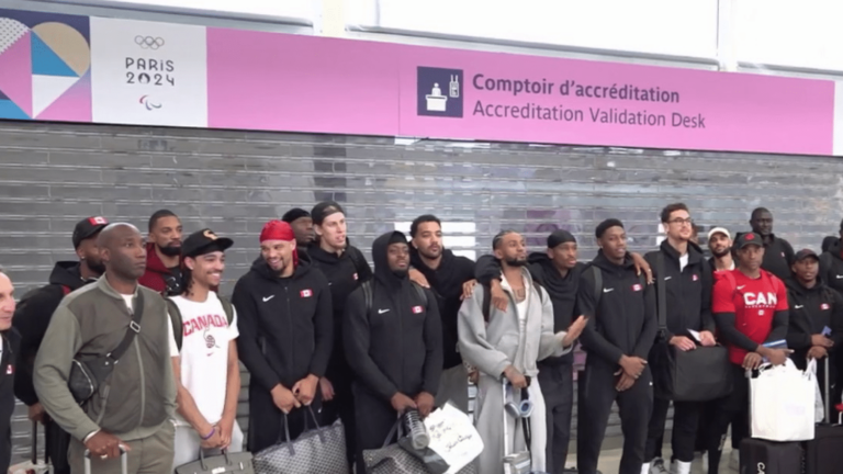 The Canadian basketball team has set foot in France