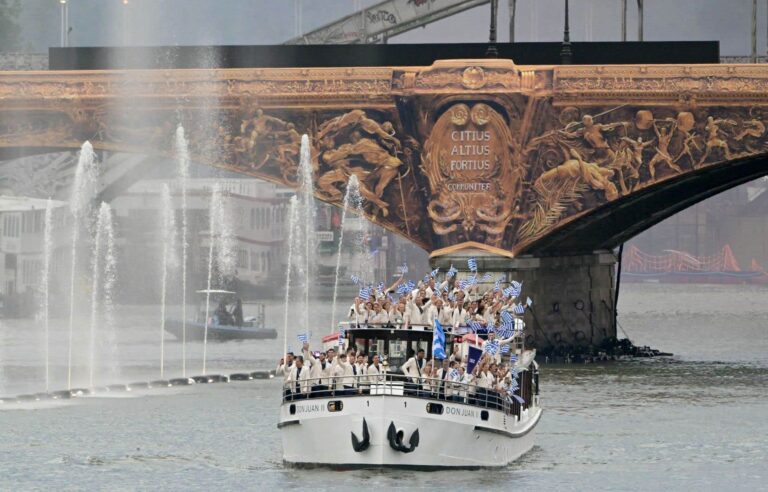 The opening ceremony of the Paris Games has begun, on and under water