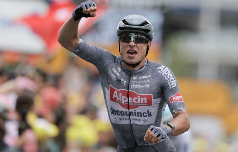 Tour de France: Jasper Philipsen wins 13th stage in Pau