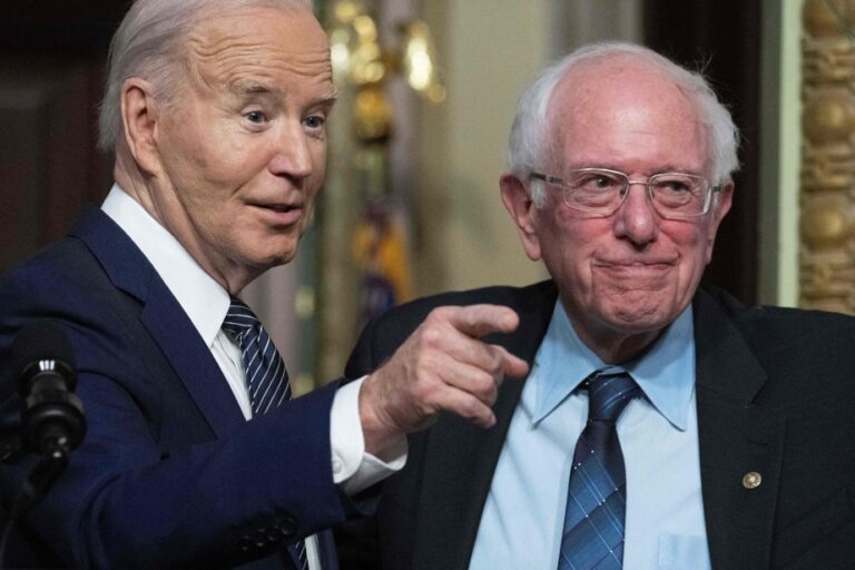 Under pressure to step down, Joe Biden receives support from Bernie Sanders