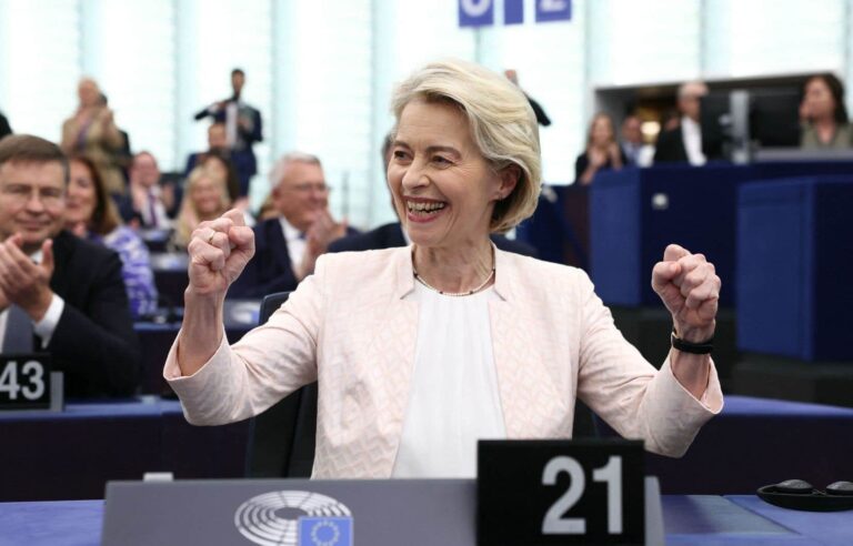 Ursula von der Leyen reappointed for a second five-year term as head of the European Commission