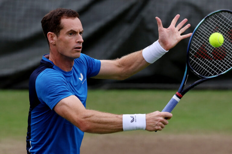 Wimbledon |  Andy Murray and Emma Raducanu in mixed doubles