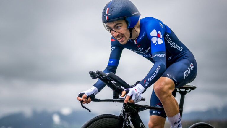 best time for Lenny Martinez, who provisionally takes the lead in the time trial… Follow the 7th stage