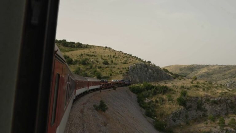 immersion in a car train connecting Austria and Croatia