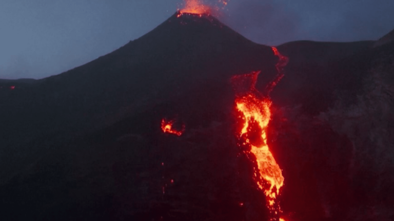 spectacular eruptions of Etna and Stromboli