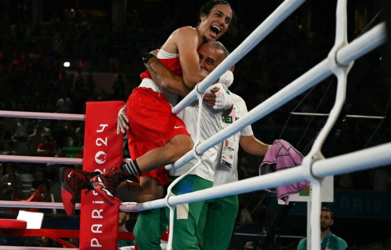 A gold medal for Algerian boxer Imane Khelif