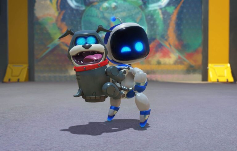 A mascot called Astro Bot for PlayStation’s 30th anniversary