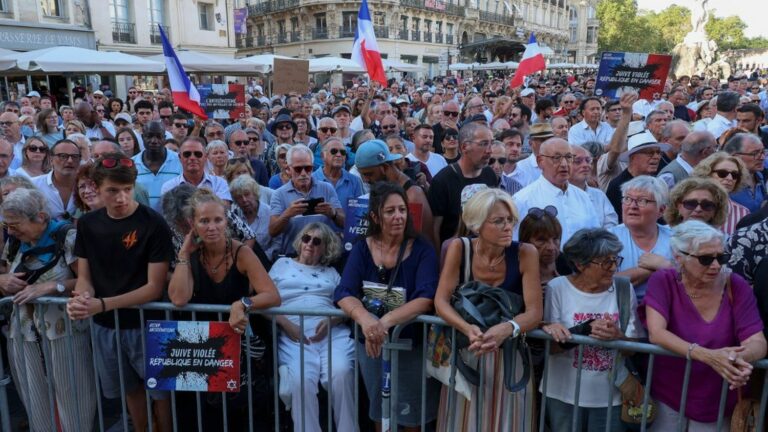 A thousand people gathered against anti-Semitism in Montpellier