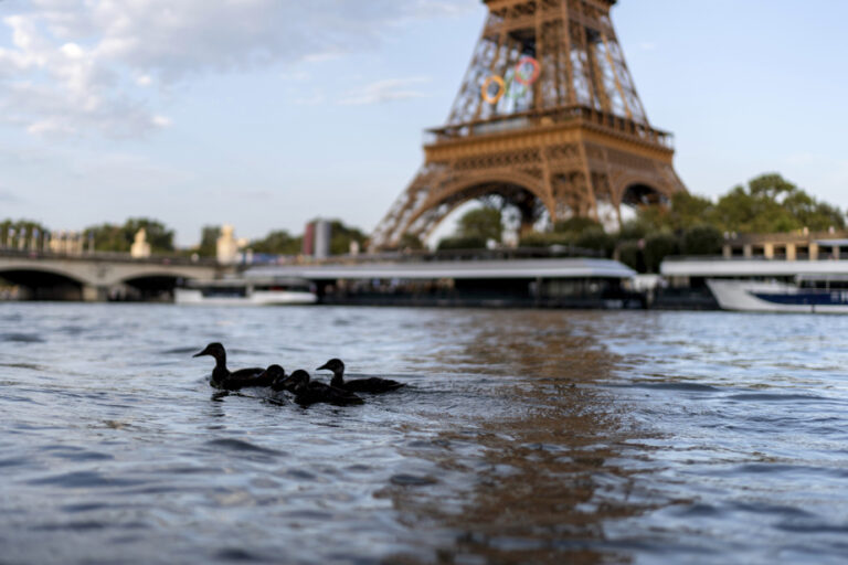 Aquatic Marathon | Emma Finlin braves the Seine and finishes in 23rd position