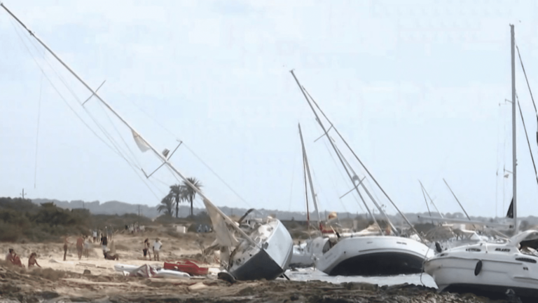 Balearic Islands hit by destructive storm