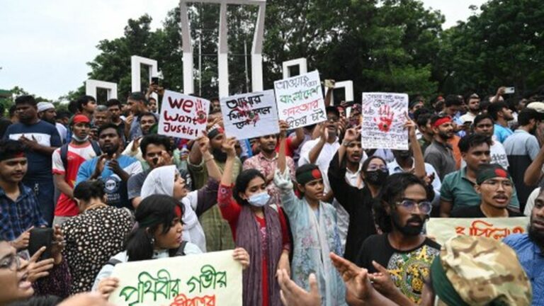 Bangladesh student protest leader calls for civil disobedience until PM resigns