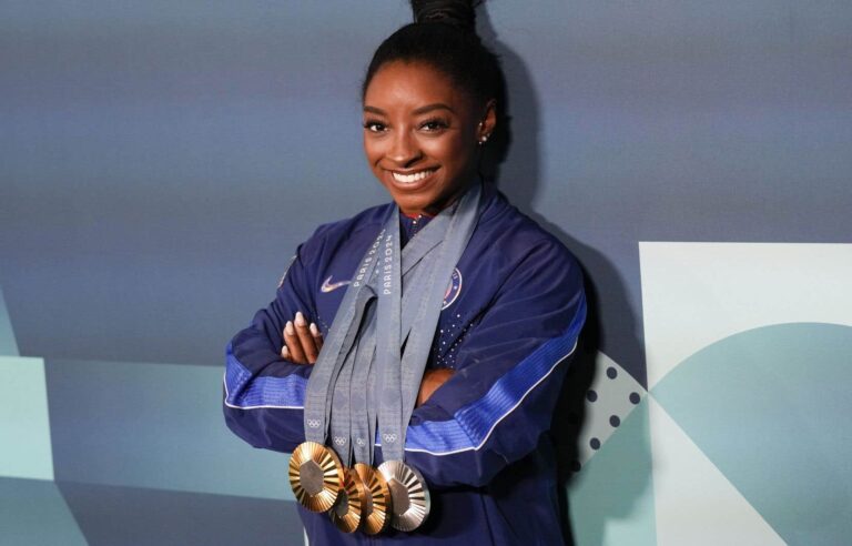 Biles had to settle for silver on floor and left without a medal after a fall on beam