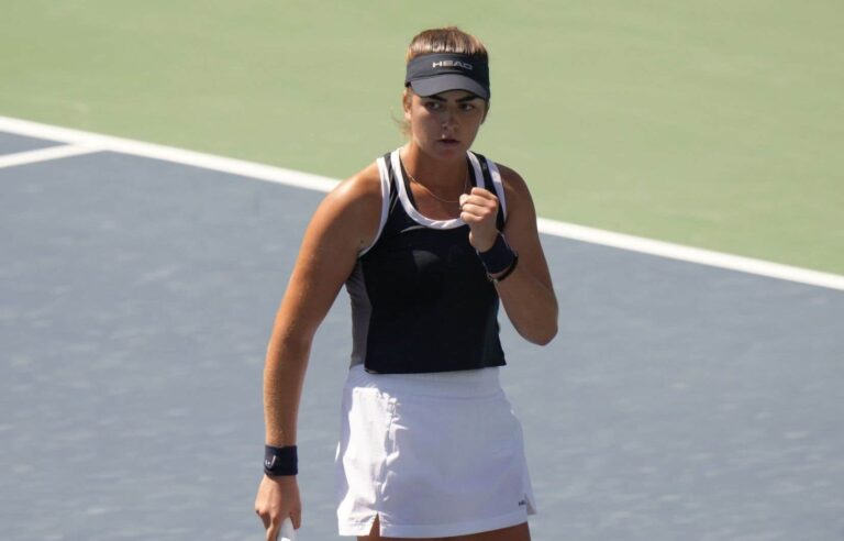 Canadian Marina Stakusic wins National Bank Open debut