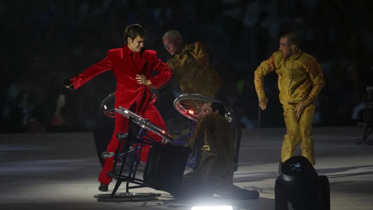 Christine and The Queens set the Concorde on fire with their wild rendition of “Born to be Alive”